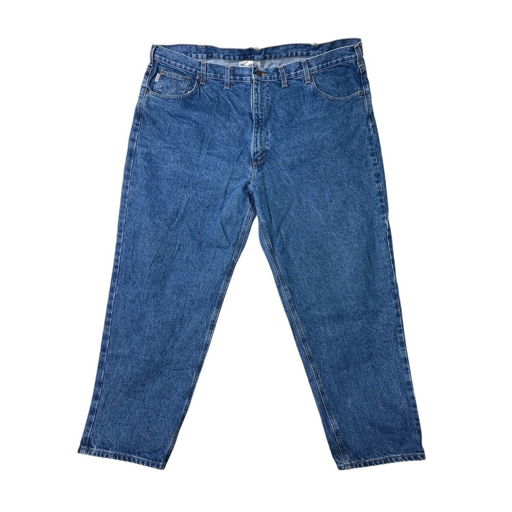 Mens Carhartt Straight Leg Relaxed Fit Jeans Pants Vtg Grandpa Big‎ 48 x 30